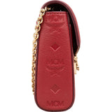 MCM Visetos Monogram Embossed Leather Millie Flap Crossbody Bag