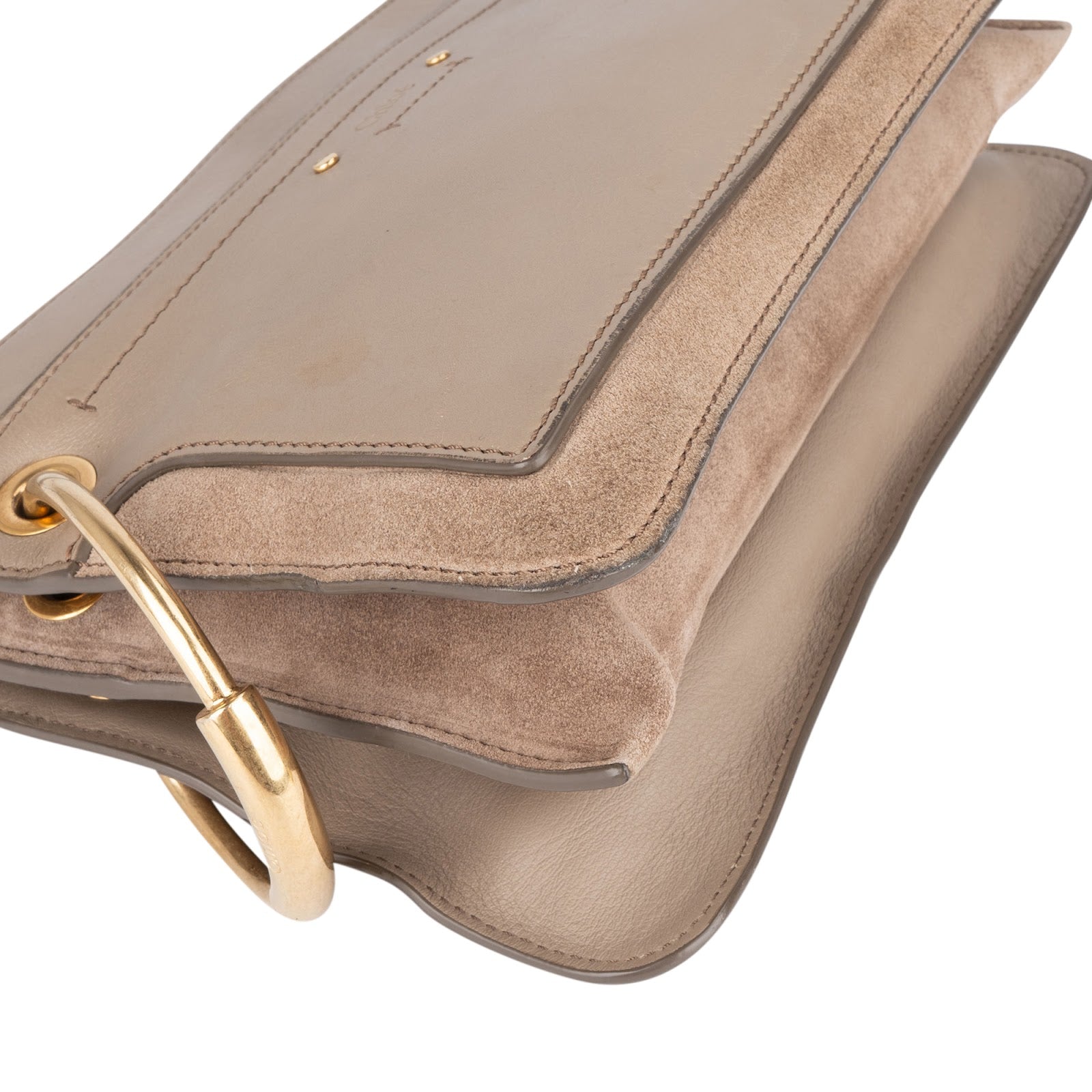 Chloé Leather and Suede Roy Crossbody Bag - vintageandkickz