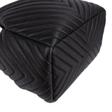 Chanel Chevron Leather Drawstring Crossbody Bag