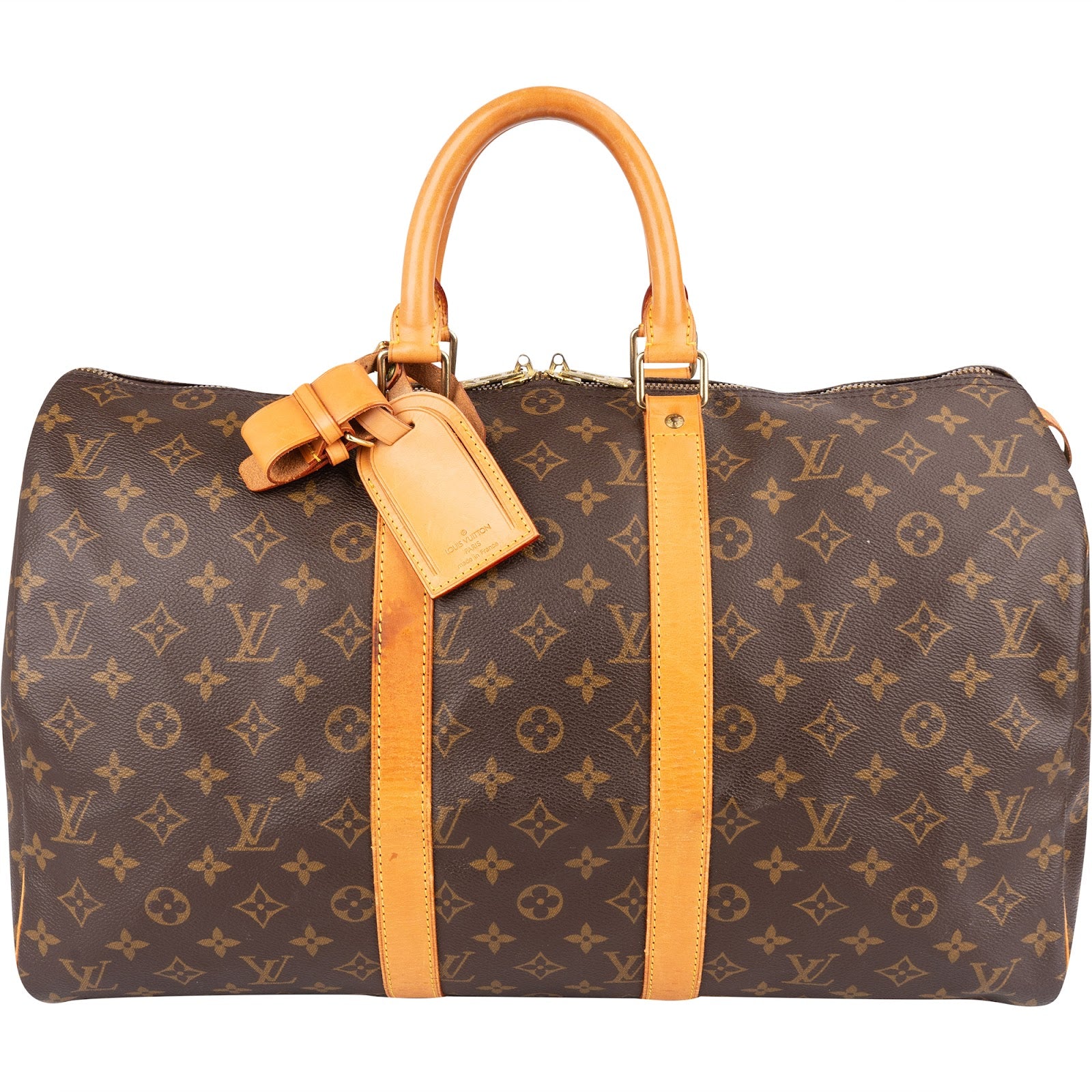 Louis Vuitton Monogram Canvas Keepall 45 Travel Bag - vintageandkickz