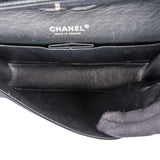 Chanel Quilted Caviar Leather Palladium Medium Double Flap Shoulder Bag
