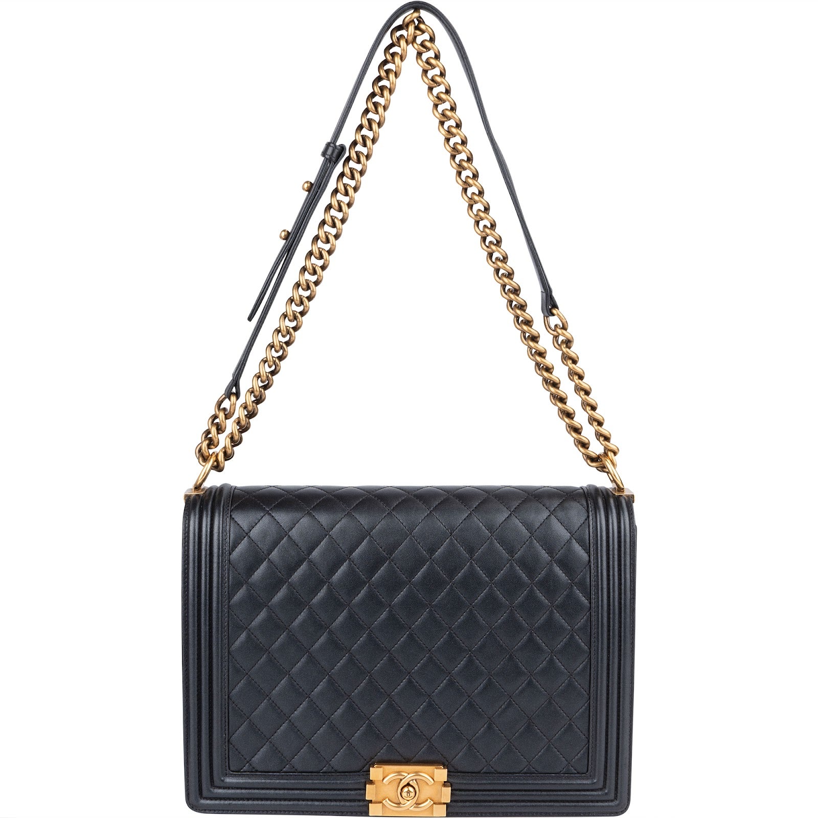 Chanel Quilted Leather Boy Single Flap Crossbody Bag - vintageandkickz