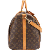 Louis Vuitton Monogram Canvas Keepall 55 Bandoulière Travel Bag
