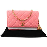 Chanel Quilted Lambskin Pearl Crush Adjustable Wallet On Chain Crossbody Bag