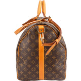 Louis Vuitton Monogram Canvas Keepall 55 Bandoulière Travel Bag
