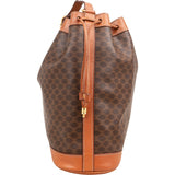 Celine Macadam Canvas Drawstring Bucket Crossbody Bag