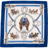 Hermès Equipages Silk Carre 90 Scarf Tuch