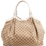 Gucci Monogram GG Canvas Big Sukey Tote Handbag