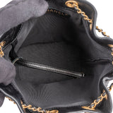 Chanel Pleated Calfskin Small Coco Pleats Drawstring Bucket Crossbody Bag