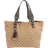 Gucci Monogram GG Horsebit Tote Shoulder Bag