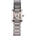 Cartier Silver Tone Tank Française 2384 Women Watch - vintageandkickz