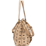 MCM Monogram Visetos Shopper Tote Shoulder Bag