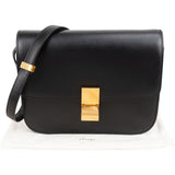 Celine Boxcalf Leather Seesaw Lock Triomphe Classic Box Crossbody Bag