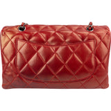 Chanel Quilted Lambskin Single Flap Crossbody Bag