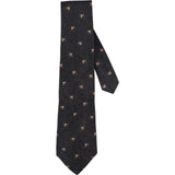 Trussardi Animal Head Print Silk Tie Krawatte