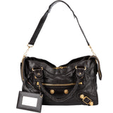 Balenciaga Dark Brown Leather Giant 21 City Handbag