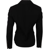 Chanel Black Suit Blazer Button Up Equestrian Coat Jacket (FR 38 / DE 36)