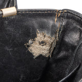 Celine Black Boxcalf Triomphe Shoulder Bag
