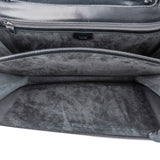 Gucci Black Leather Bamboo Briefcase Handbag