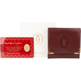Cartier Bordeaux Leather Mini Wallet