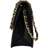 Chanel Quilted Lambskin 24K Gold Single Flap Shoulder Bag