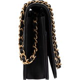 Chanel Quilted Lambskin Small Boy Wallet On Chain Crossbody Bag