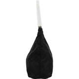 Prada Black Nylon Triangle Lucite PVC Handle Shoulder Bag