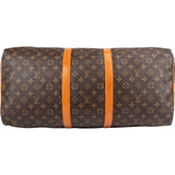 Louis Vuitton Monogram Canvas Keepall 55 Bandoulière Travel Bag