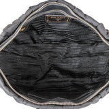 Prada Black Tessuto Gaufre Satchel Handbag