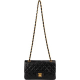 Chanel Quilted Lambskin 24K Small Double Flap Shoulder Bag
