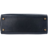 Hermès Blue Boxcalf Leather Kelly 28 Handbag