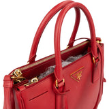 Prada Red Saffiano Leather Galleria Handbag