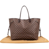 Louis Vuitton Monogram Damier Ebene Neverfull GM Shoulder Bag