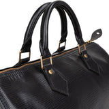 Louis Vuitton Noir Epi Leather Speedy 30 Handbag