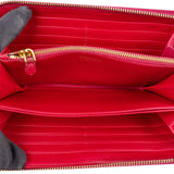 Prada Vitello Move Leather Zip Around Wallet
