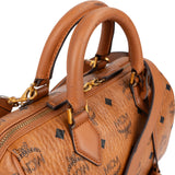 MCM Monogram Visetos Small Boston Crossbody Handbag