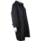 Burberry Black Cotton Trench Coat (M)