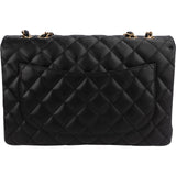 Chanel Quilted Lambskin Jumbo Single Flap Shoulder Crossbody Bag