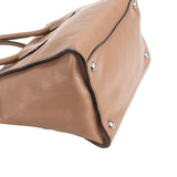 Prada Vitello Daino Shine Leather Twin Pocket Tote Shopper Handbag