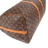 Louis Vuitton Monogram Canvas Keepall 55 Bandoulière Travel Bag