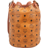 MCM Monogram Visetos Drawstring Bucket Crossbody Bag