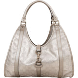 Gucci Monogram GG Imprimé Silver Jackie Shoulder Bag