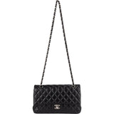 Chanel Quilted Lambskin Medium Double Flap Shoulder Bag