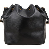 Louis Vuitton Noir Epi Leather Sac Noe Petit Shoulder Bag