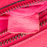 Céline Pink Drummed Calfskin Luggage Handbag