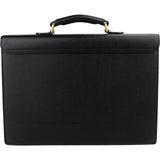 Burberrys Textured Leather Briefcase Handbag