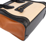 Céline Tricolor Leather Luggage Handbag