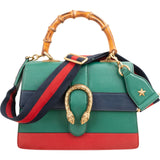 Gucci Multicolor Leather Dionysus Bamboo Top Handle Crossbody Handbag