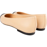 Chanel Multicolor Leather Cap Toe Ballerina Flats (37)