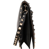 Valentino Garavani Calf Leather Rockstud Flat Clutch